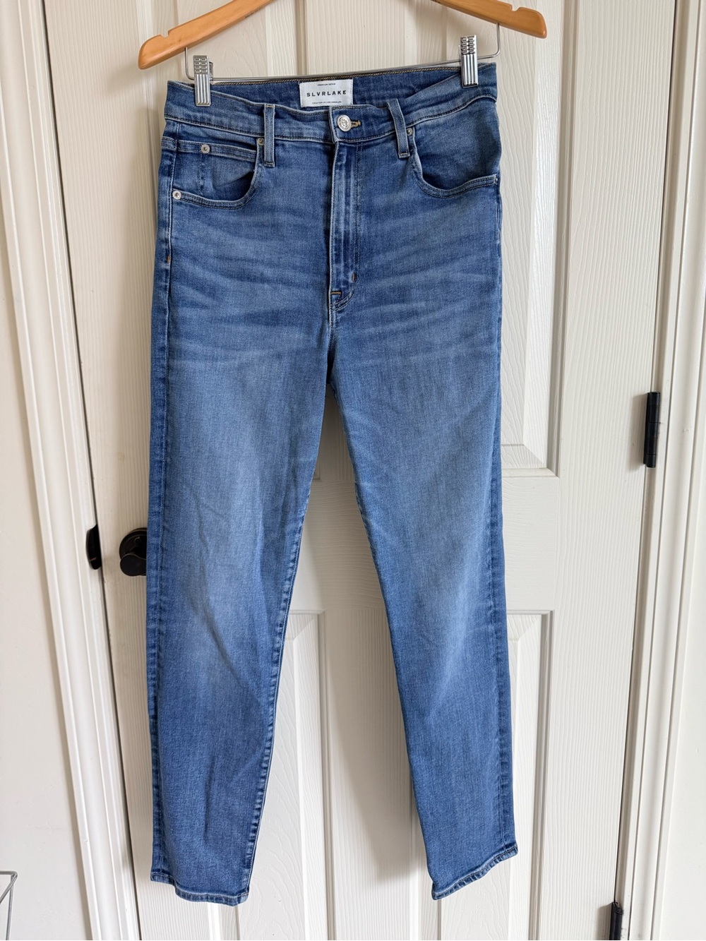SLVRLAKE High-Rise Light Blue Slim Jeans